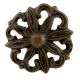 Antique Floral Iron Cabinet Knobs